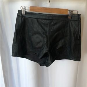 H&M Faux Leather Shorts